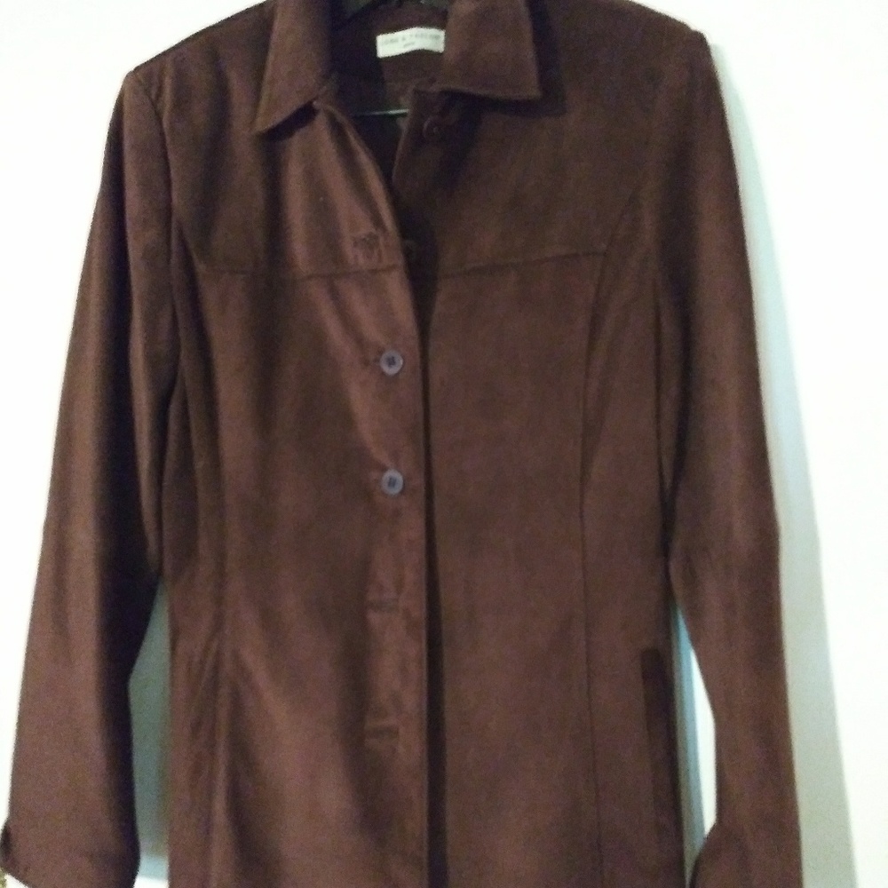 Chocolate Brown Suede Jacket